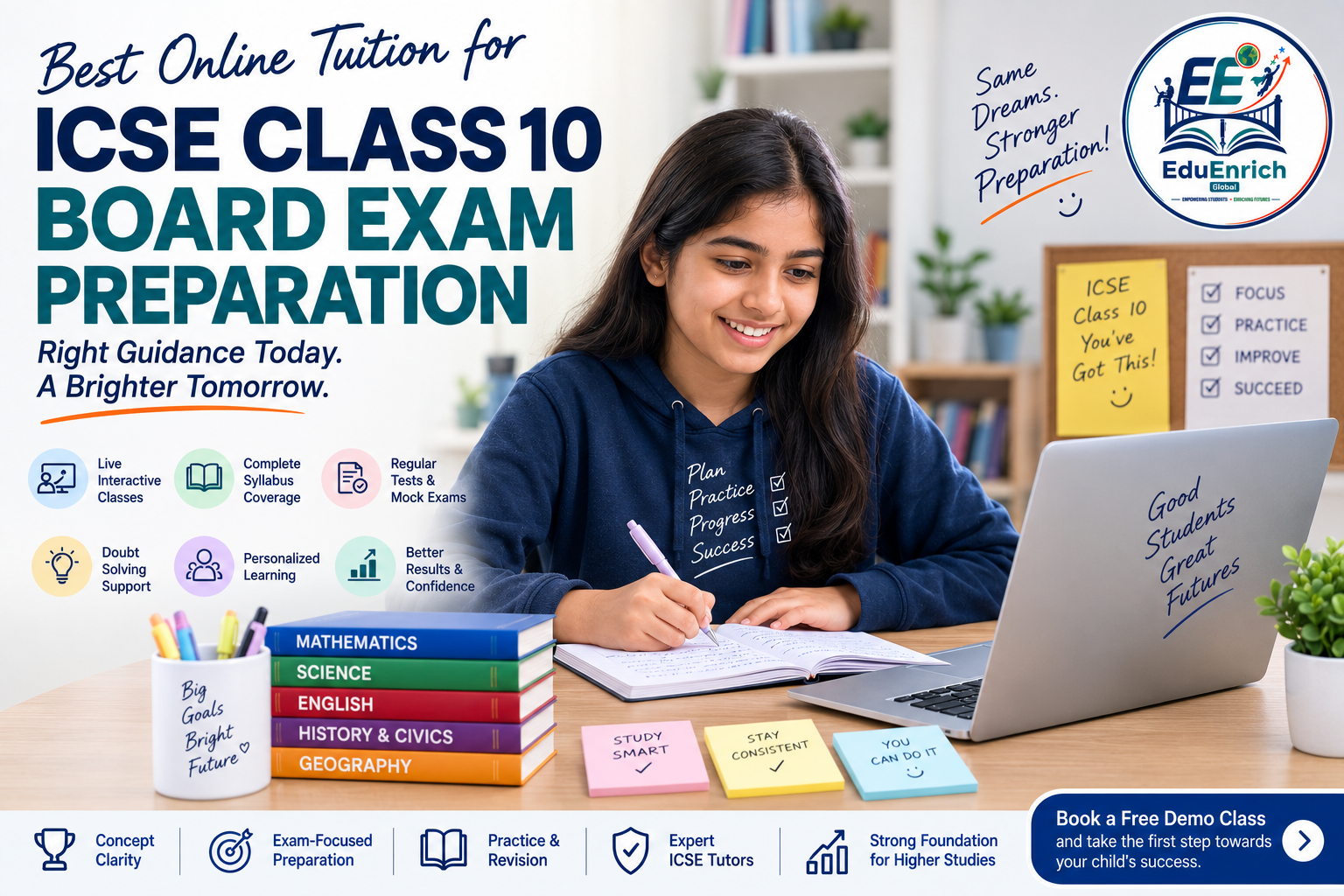 Best online tuition for ICSE Class 10 board exam preparation
