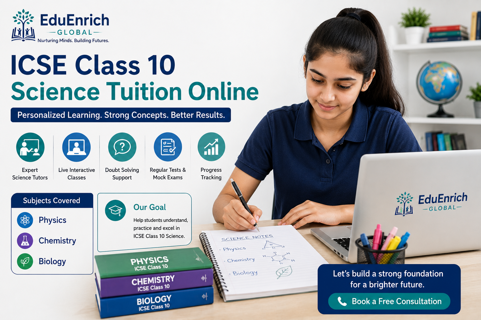 ICSE Class 10 Science board exam preparation with online tuition and revision