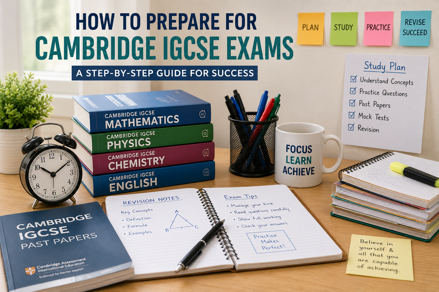 Cambridge IGCSE exam preparation study plan for students