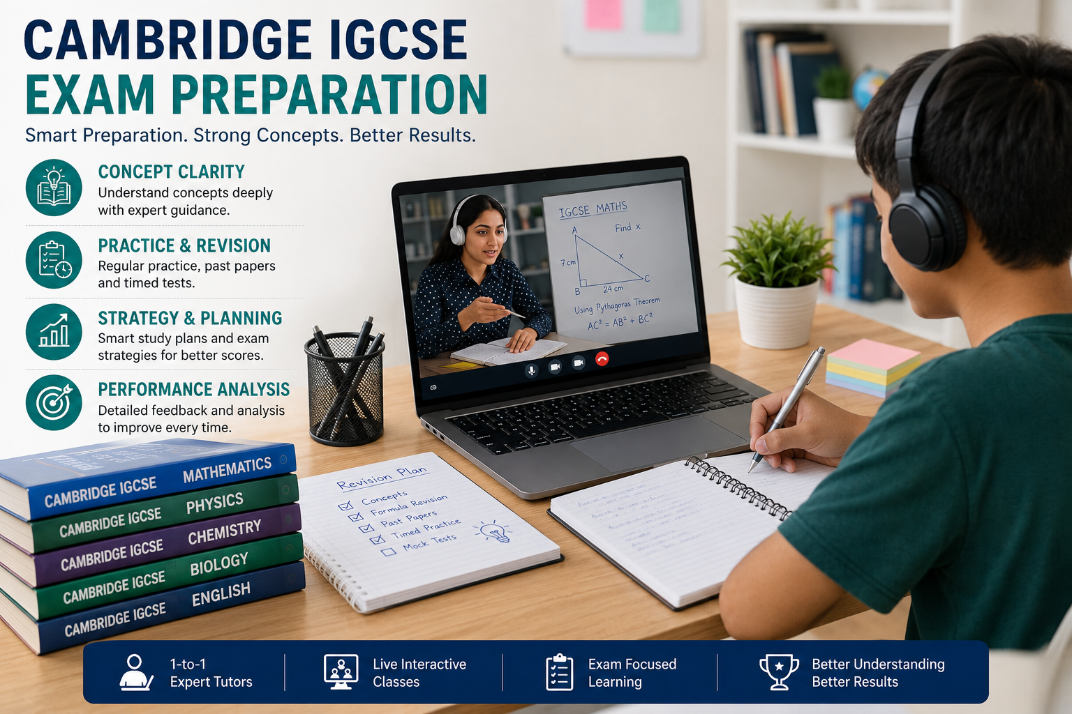 Cambridge IGCSE exam preparation and revision