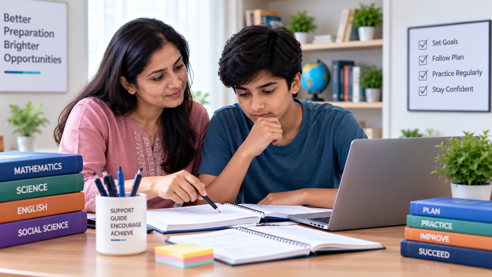Parents helping students prepare for CBSE exams 2026-27